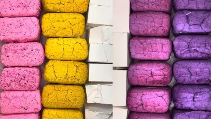 Pasted Chalk & plain white Gym Chalk Crush ASMR😍
