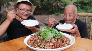 Countryside Recipe & Mukbang | Pork Ears in Spicy Sauce