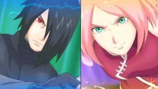 Sakura Uchiha x Sasuke Uchiha Team Attack Mission Gameplay  - Naruto x Boruto Ninja Voltage