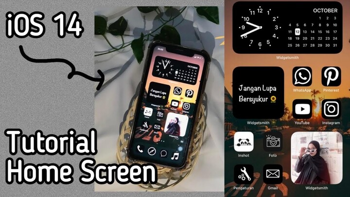 UBAH HOMESCREEN IPHONE iOS 14 JADI SEBAGUS INI 😍