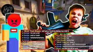 George GOT DESTROYED by a KID in CS:GO & TRASH TALK non-stop (THIS IS SO FUNNY)