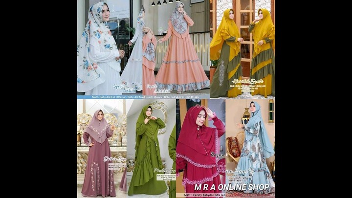 7 Model Gamis Syar'i Terbaru | Tazkia, Annisa, Rayna, Hamidah, Dalmia, Almira, Maurel |