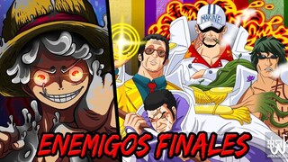 Los ENEMIGOS FINALES de LUFFY, ZORO y el resto de Mugiwaras | El GRAN PODER de los ALMIRANTES