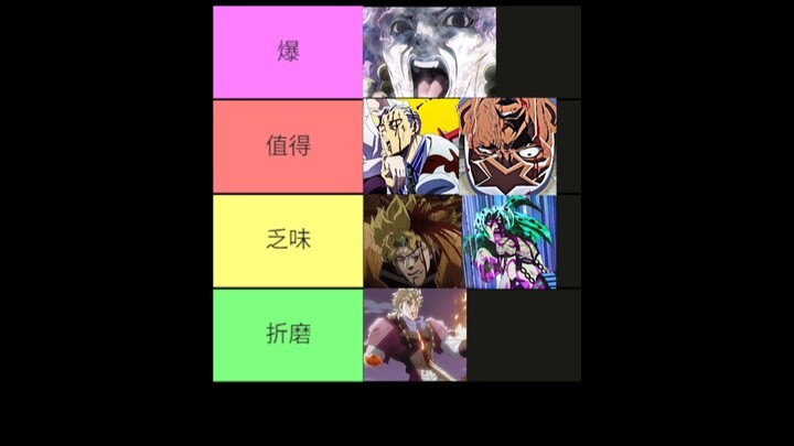 排名！迪奥·布兰多 卡兹 吉良吉影 迪亚波罗 恩里克·普奇！JOJO的奇妙冒险！最好的反派人设！幻影之血 战斗潮流 星尘斗 不灭钻石 黄金之风 石之海！