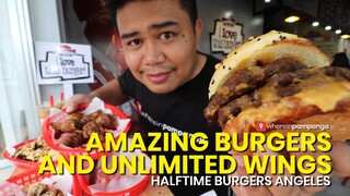 Burgers that you will surely love and unlimited chicken wings
