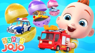 Surprise Egg Toys +More | Cars Song | Role Play | Super JoJo - Playtime with Friends