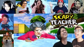 REAKSI GAMER NGEPRANK MISS T DIKOLAM RENANG ES, KOCAK ABIS!!! | Scary Teacher 3D Indonesia