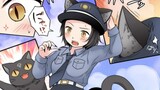 男警官摸了一下猫就变成了猫娘女警