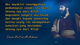 Kata-kata nasihat Imam Hatim Al Asham