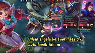 Ketika pick angela dan musuh pakai meta ciki !? inilah yang terjadi | Mobile legends