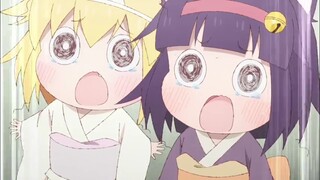 For them Shooping is scary - miss sachiku and tge little baby ghost #animefunnymoments