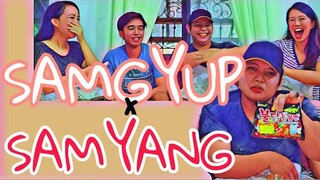 DIY SAMGYUPSAL X SAMYANG CHALLENGE🥵 | DOUBLE LAPTRIP😂 | ZanGelo Vlogs