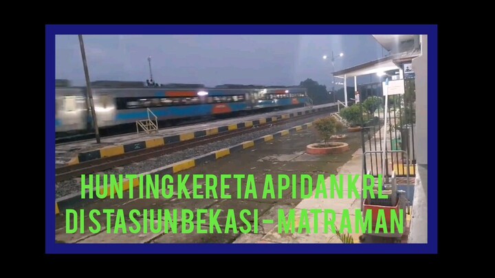 hunting kereta api dan KRL commuter Line di stasiun Bekasi - Matraman 2026