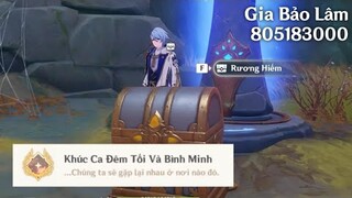 GENSHIN | Hướng dẫn lấy Thành Tựu ẩn "Khúc Ca Đêm Tối Và Bình Minh" và RƯƠNG HIẾM