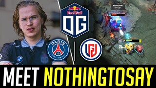 Topson first time Laning PSG.LGD.NothingToSay in Mid - OG vs. LGD Mid Laners