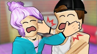 SLAP BATTLING MY WIFE IN ROBLOX..