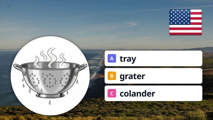 English Kitchen Vocabulary Quiz: Can You Name These 4 Items?