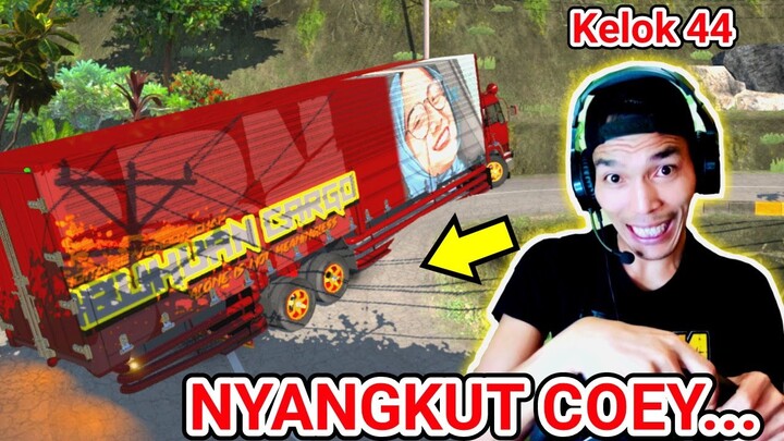 TRUK WING BOX FUSO SBN NYANGKUT DI TIKUNGAN TAJAM KELOK 44-ETS2