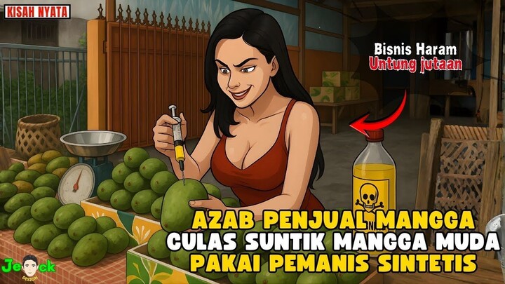AZAB PENJUAL MANGGA CULAS SUNTIK MANGGA MUDA PAKAI PEMANIS SINTETIS  ANIMASI