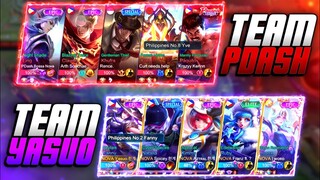 TEAM YASUO VS TEAM PDASH | FANNY RANKED GAMEPLAY | MLBB