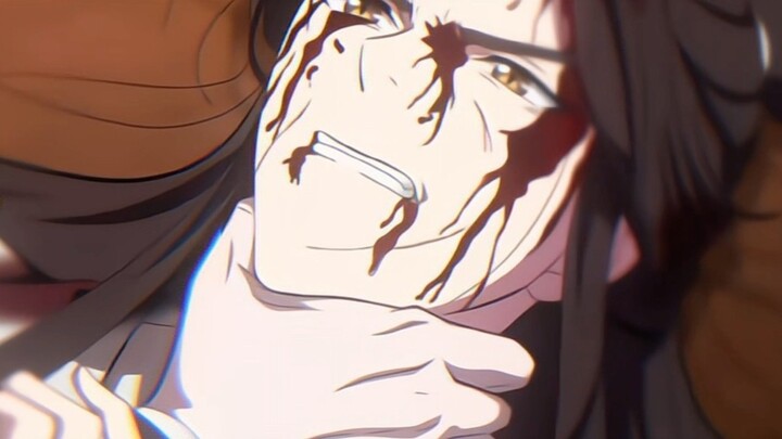 A man in the abyss found a hat in the rain