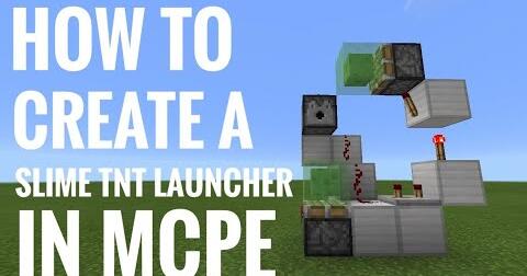 How To Create A Tnt Slime Launcher In Mcpe Bilibili