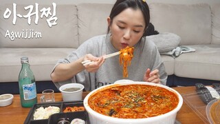 매운 아귀찜이 땡기는 날...ㅣAgwijjimㅣReal Mukbang 리얼먹방ㅣ