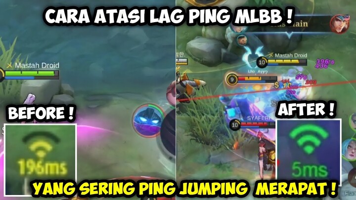 TERBARU ! CARA ATASI LAG PING MOBILE LEGENDS SETELAH UPDATE | PING STABIL MOBILE LEGEND