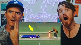 Crazy moments in Cricket REACTION!!