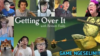 Moment Kocak Gamer Saat Bermain Getting Over It, BIKIN NGAKAK!!! | Getting Over It Indonesia