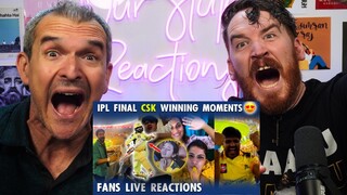 CSK winning moments - Fans Reaction REACTION!