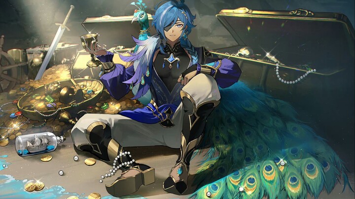 [Genshin Impact] Keqing, a gorgeous and wealthy little peacock~