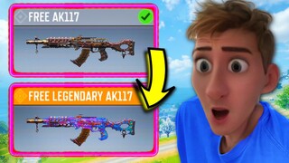 I UPGRADED FREE AK117 into LEGENDARY GUN 😍 (COD MOBILE)