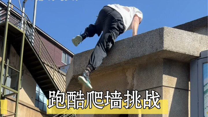 Parkour wall-climbing challenge: Send me photos of any tall walls you know, and I’ll take a crack at
