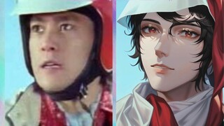 Hình ảnh Transformer, kỵ sĩ chính của Kamen Rider sau khi chỉnh sửa AI (Chương Showa)