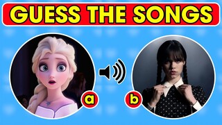 Guess The Disney Songs | Guess the Disney Song & Wednesday|Great Quiz
