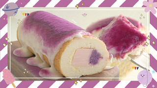 紫薯白玉蛋糕卷❀是酸奶！爱了爱了～（*/∇＼*）