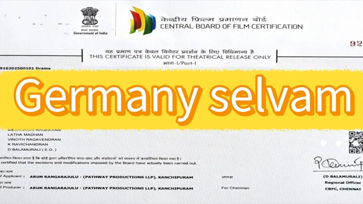 Germany selvam new HD movies
