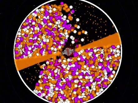 The laser speeds up with every rotation #PlanetAnimation #GeometricShapes