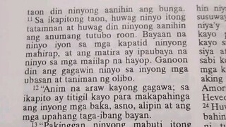 Pang Araw Araw na Talata.               Exodus 23:12-13