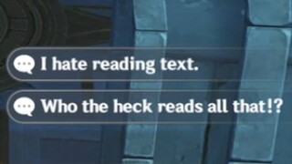 traveler dialogue weirdness 5 | genshin impact