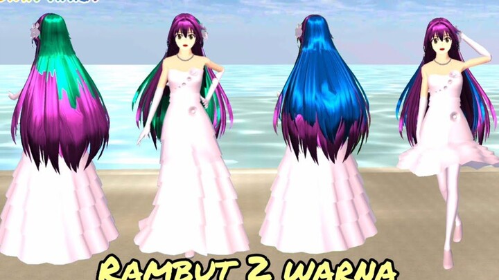 สอนทำซากุระมี 2 สีผมใหม่ 😍🥰 ซากุระโรงเรียนจำลอง