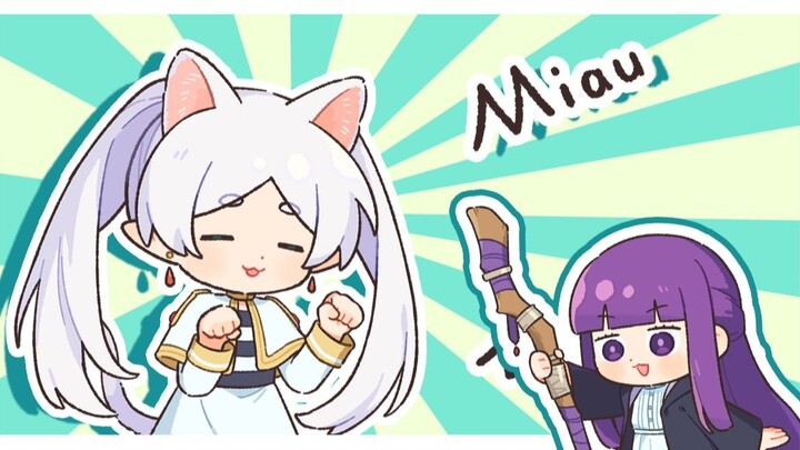 Frieren: “Aku nemu buku sihir yang berubah jadi kucing!!”