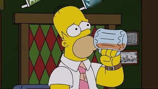 The Simpsons, Homer and Maggie show affection in the office, but are separated by the capitalist bos