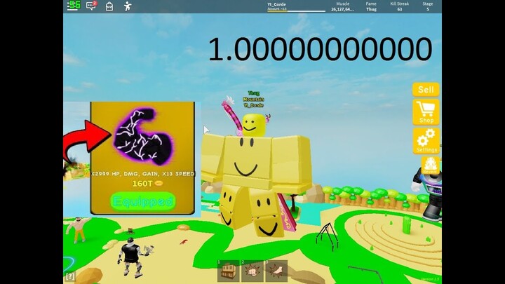 UnLocked STAGE 6 Become the biggest  Roblox Lifting Simulator (With no gamepass
