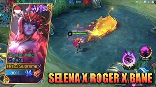 SCRIPT SKIN SELENA X ROGER X BANE FULL EFFECTS - MOBILE LEGENDS