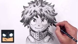 How To Draw Deku | My Hero Academia Sketch Tutorial