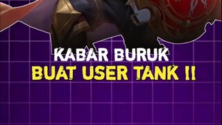 Kabar buruk buat user tank #updatepatch #mlbbinfo #NEXTJagoanMabar #MLBBNEXT2025 #MLBB