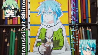 transisi art Shinon Sao sword art online