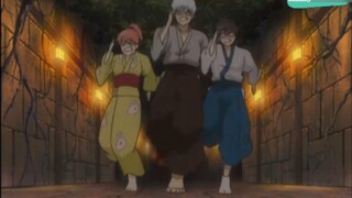 Gintoki Kagura Shinpachi saves the earth